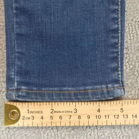 Levi's 720 High Rise Super Skinny Womens 33 Jeans Stretch Blue Denim (34x27) - Picture 9 of 12